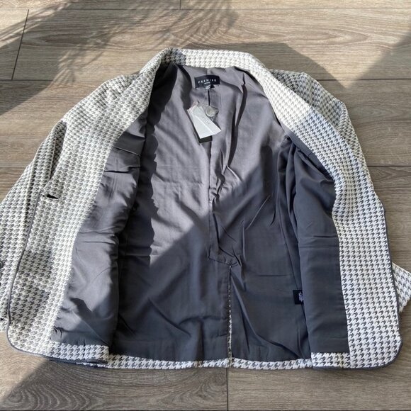 NWT Premise Studio Houndstooth  Blazer - Picture 10 of 13